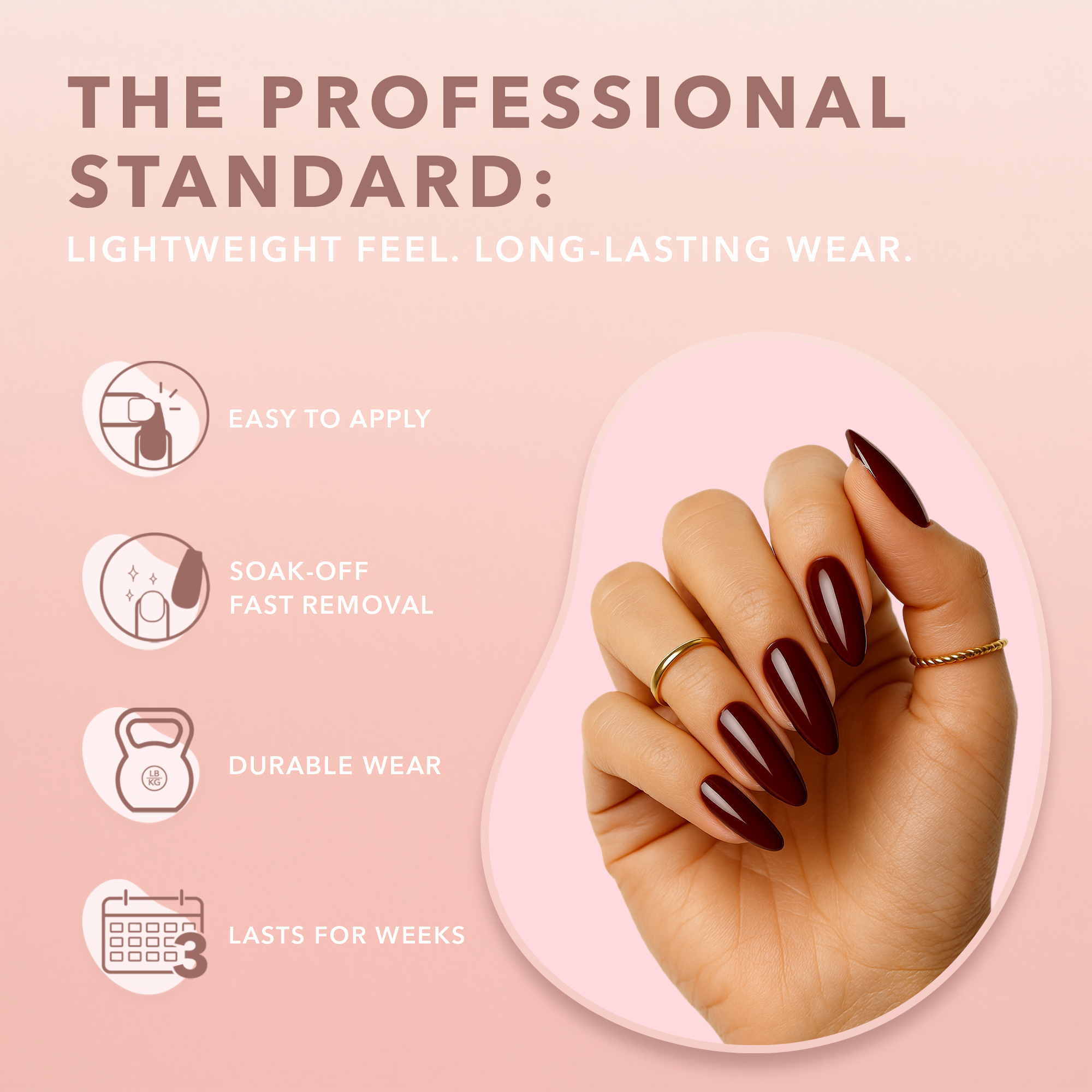 GELLY TIPS STARTER KIT - Almond Medium